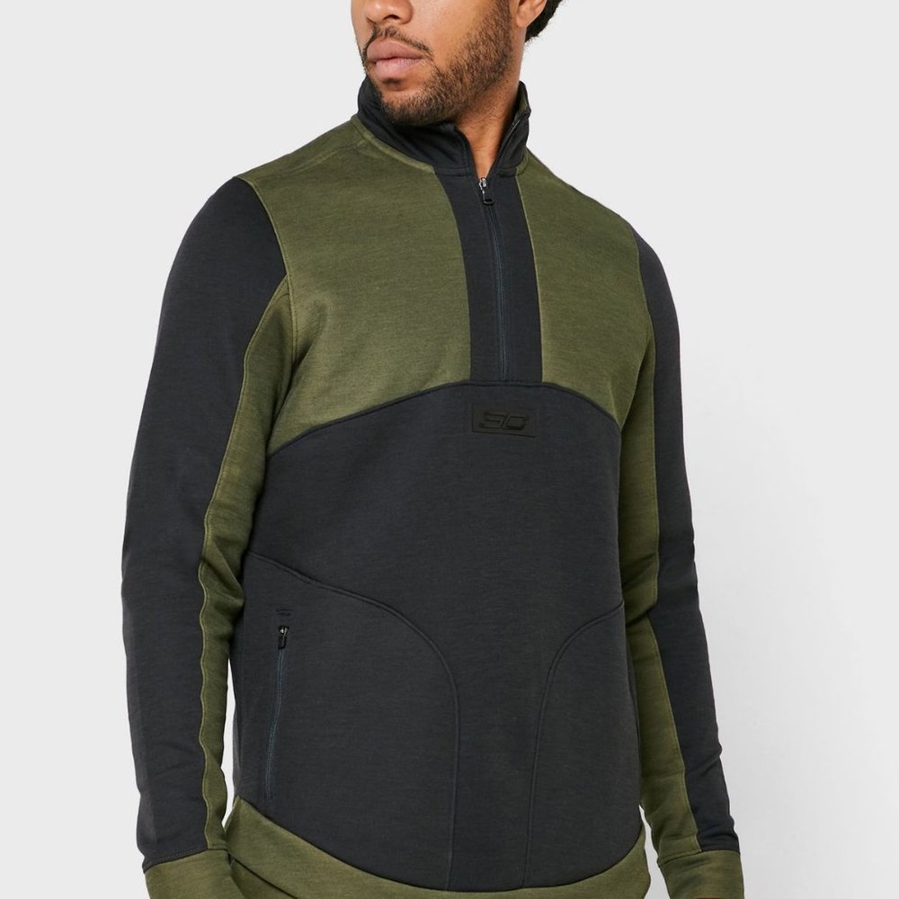Under Armour UA Steph Curry Warm Up Jacket Olive 1342981-315 Size XL NWT $125
